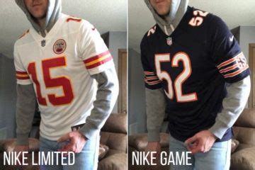 nike limited vs replica jersey|nike limited limited jersey.